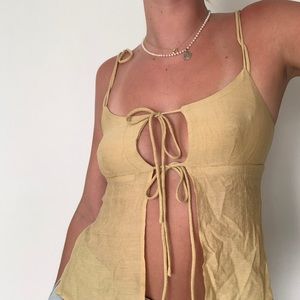 Verge Girl Tie Front Top